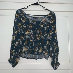 Off the shoulder floral top